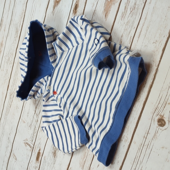 Rosie Pope Blue/White Striped Pullover 18M - Picture 2 of 7
